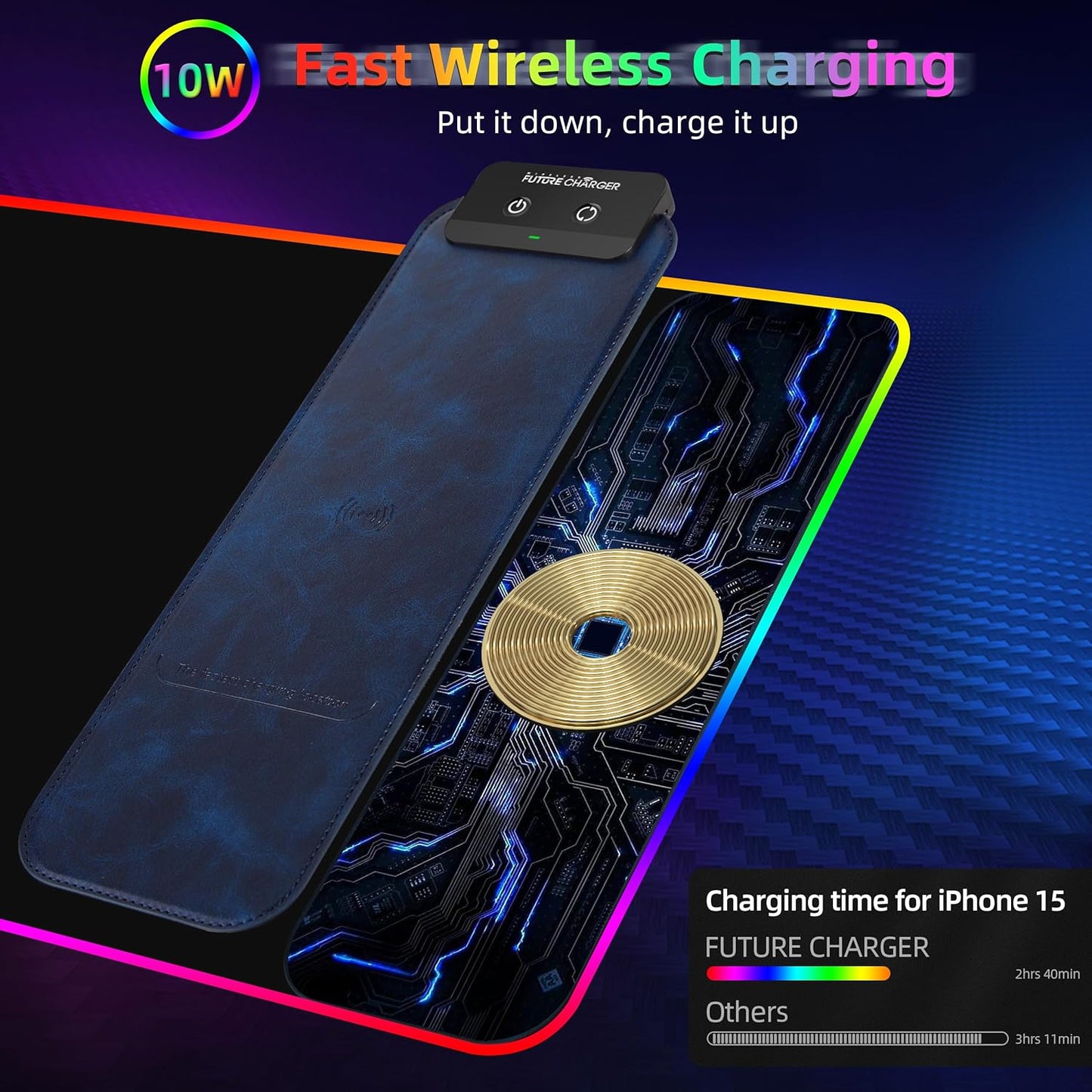 Wireless Charging Gaming Mouse Pad 