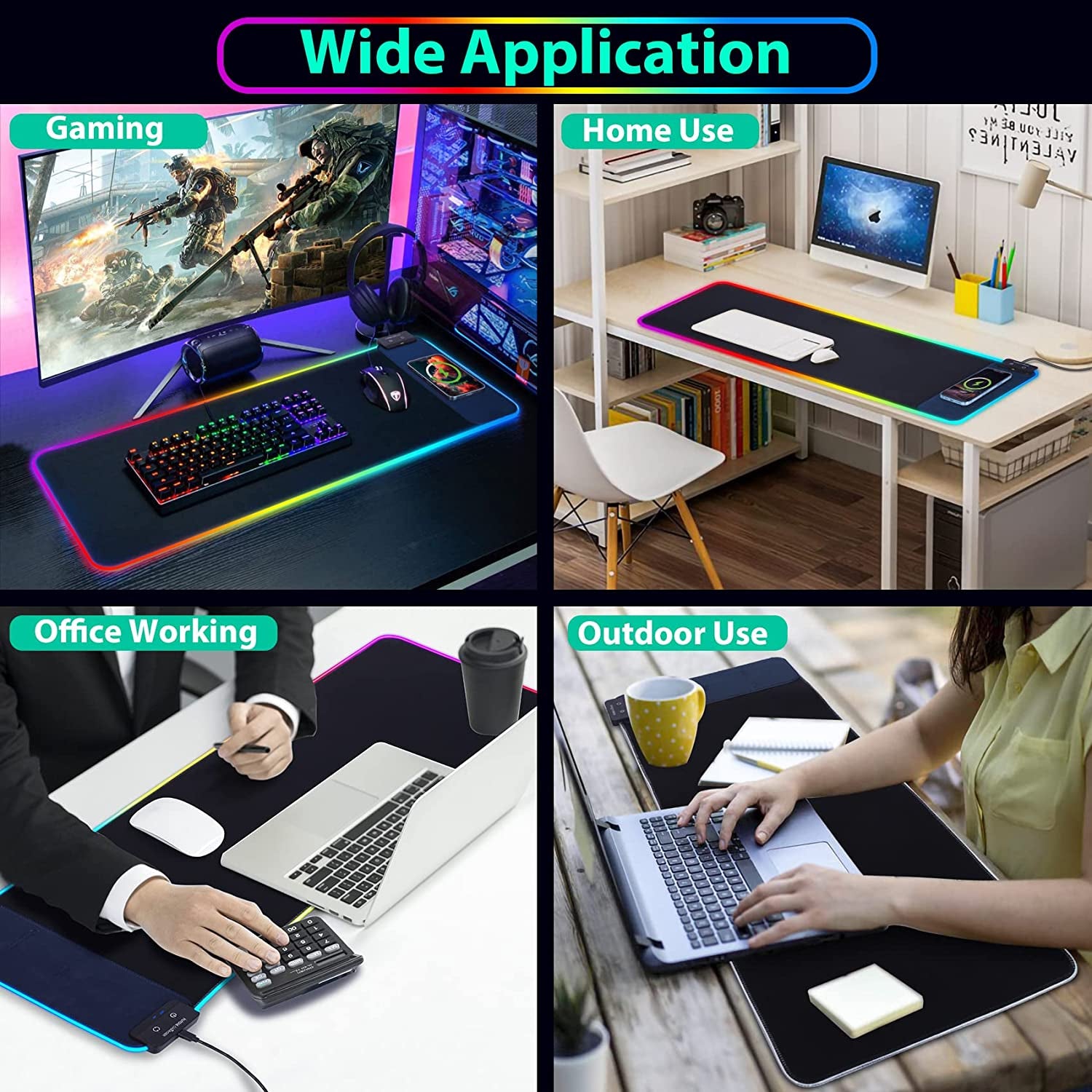 Wireless Charging Gaming Mouse Pad 